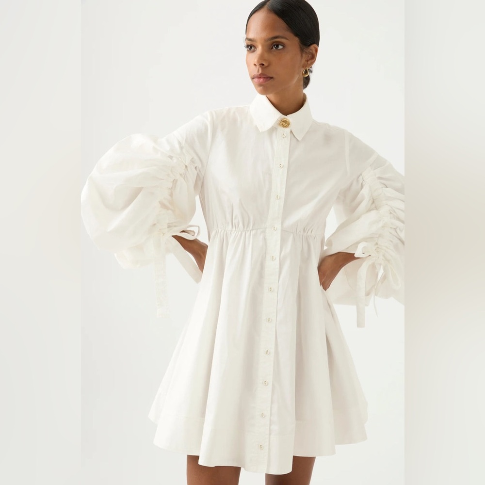 AJE Utopia Drawstring Mini Dress